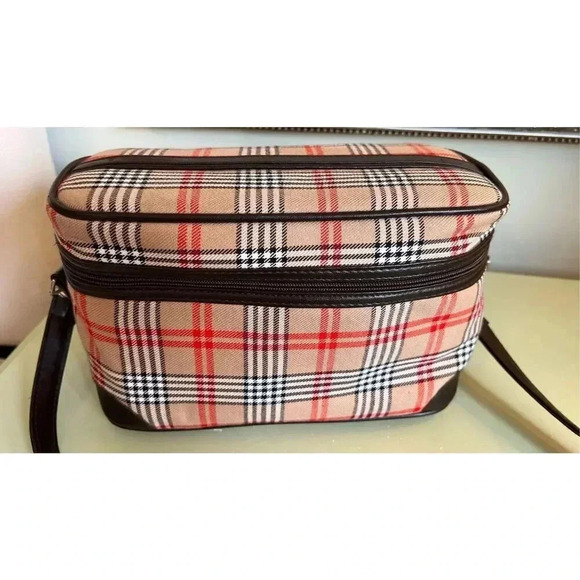 Vintage Tartan Pattern Zip-Around Lunch Crossbody Bag - Picture 2 of 16